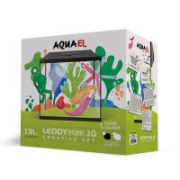Аквариум Aquael LEDDY MINI 30 черный,12,6 л прямой