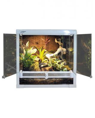 LUCKY REPTILE Террариум "Herp Terrarium" с распашными дверцами, белый, 40х40х40см (Германия)!