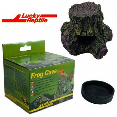 LUCKY REPTILE Укрытие для рептилий "Frog Cave", имитация дерева, 15x8x5.5см (Германия)