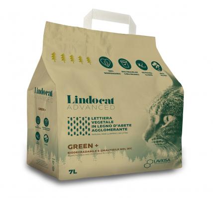 LINDOCAT Наполнитель комкующийся древесный "Advanced Green +", 7л (Италия)