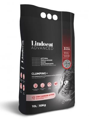 LINDOCAT Наполнитель комкующийся с угольными гранулами Advanced Clumping+ Con Carboni Attivi, 10л