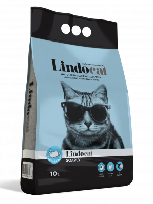 LINDOCAT Наполнитель комкующийся с ароматом мыла Soaply, 10л