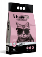 LINDOCAT Наполнитель комкующийся с ароматом детской пудры Prestige, 10л