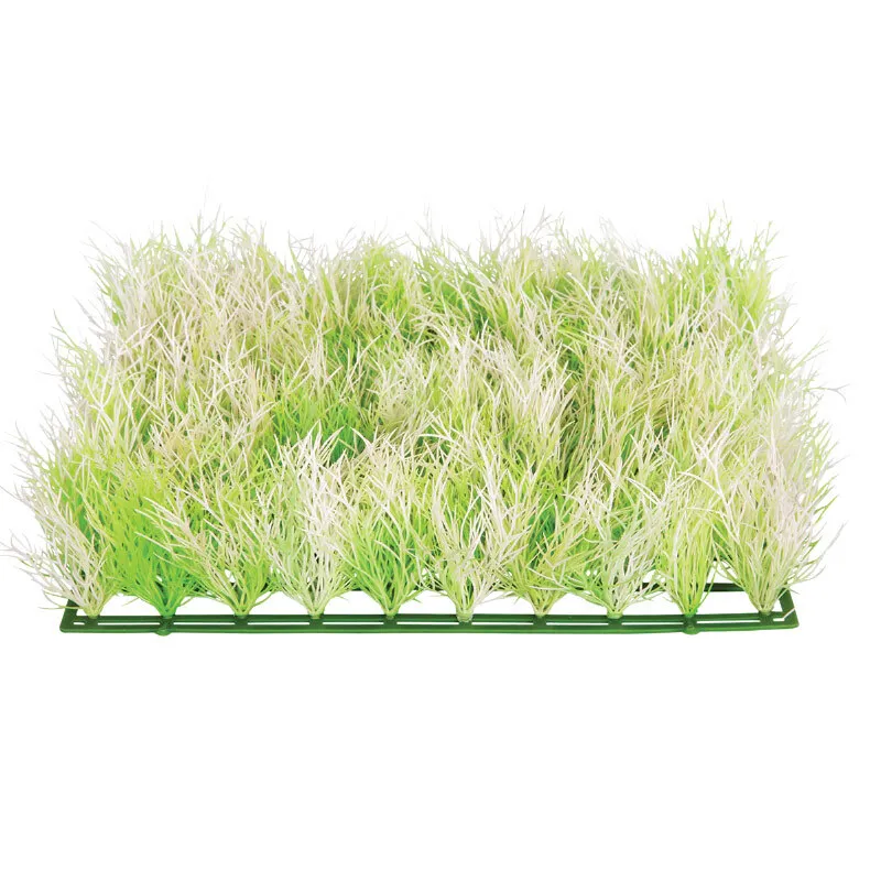 Искусственное растение "Коврик" бело-зеленый, 250*250*70мм