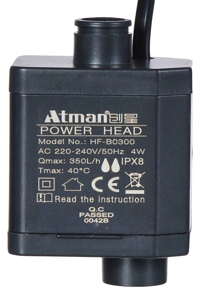 Помпа Atman для аквариумов ZGT-40, ZGT-50, ZGT-60, XR-380