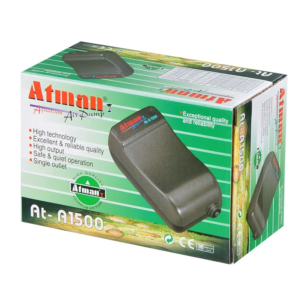 Компрессор Atman AT-A1500 для аквариумов до 80 литров, 90 л/ч, нерегулируемый