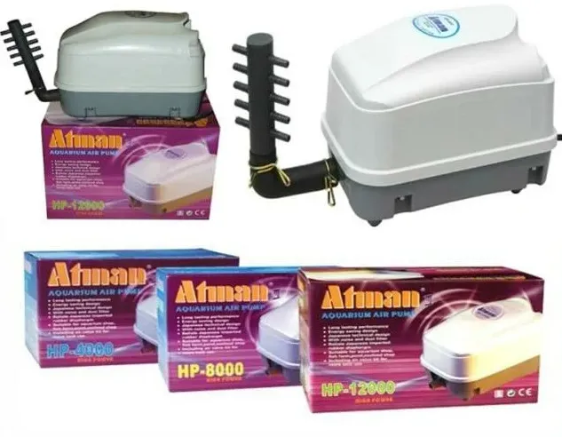Компрессор Atman HP-4000, мембранный, 16W, 30л/мин, 0,022МПа, 10 выходов