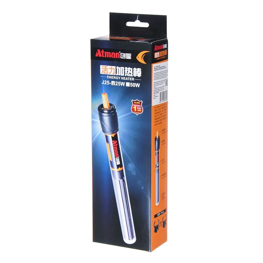 Нагреватель Atman HEATER для аквариумов до 25 литров, 25W t=18-34C