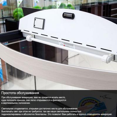 Аквариум Биодизайн Риф 60 (60 литров). Светильник Sun Light. С тумбой и дверьми. -  (не оферта, актуальная цена по запросу согласно ценам производителя)