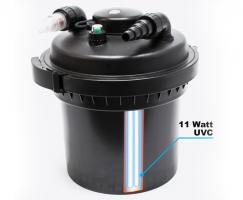 Фильтр прудовый напорный с UV-стерилизатором,20л, 9000л/ч, UV-11W