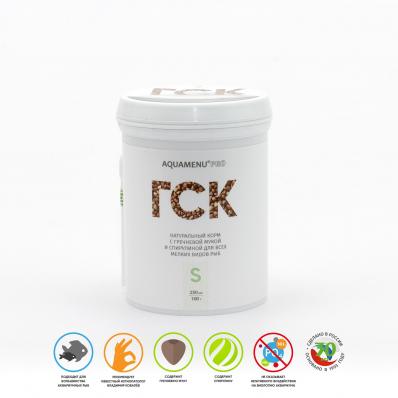 Корм ГСК S AQUAMENU PRO 250 мл (100 г) натуральный, с гречневой мукой и спирулиной