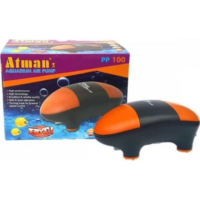 Компрессор Atman PP-100 супертиxий для аквариумов до 100 л, 100 л/ч, нерегулируемый