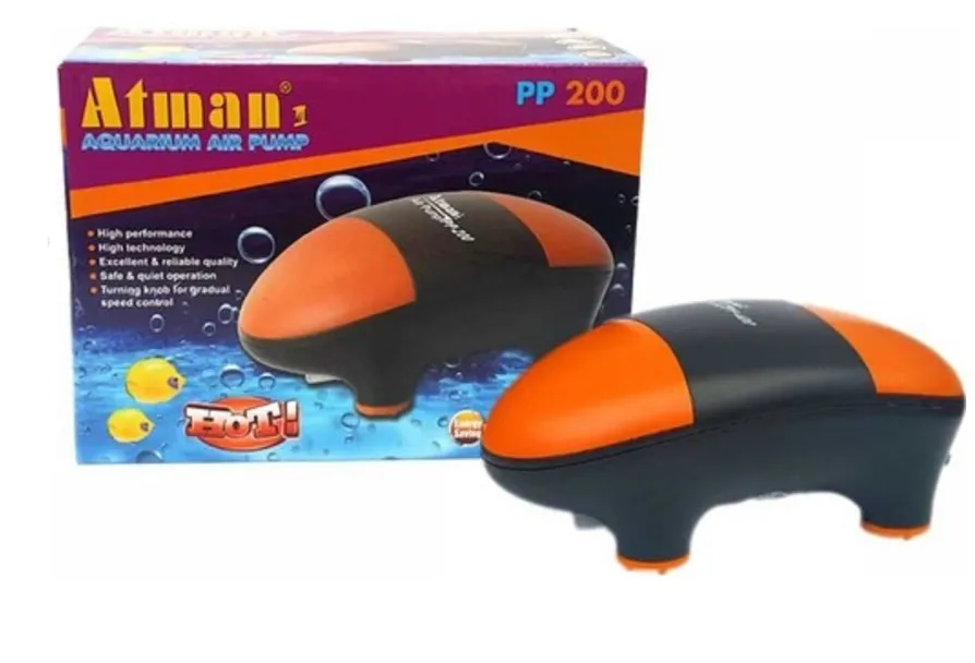 Компрессор Atman PP-300 супертиxий для аквариумов до 300 л, 2x150 л/ч, нерегулируемый