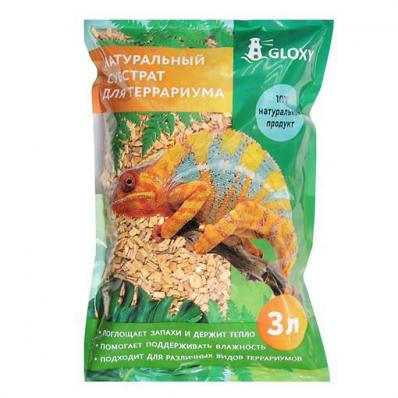 Субстрат Gloxy «Щепа дуба» для террариумов, 3 л