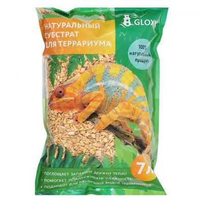 Субстрат Gloxy «Щепа дуба» для террариумов, 7 л