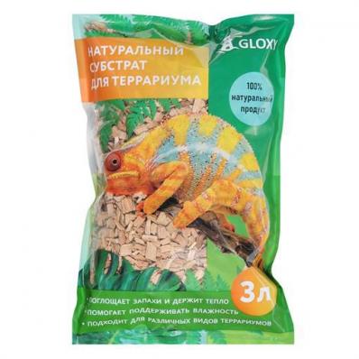 Субстрат Gloxy «Щепа ольхи» для террариумов, 3 л