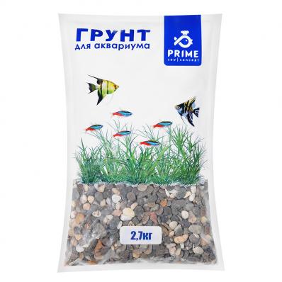 Грунт PRIME Галька морская №1 8-15мм 2,7кг