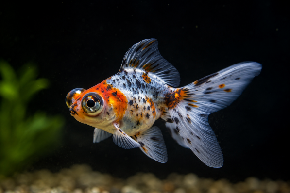 Золотая рыбка Телескоп ситцевый (Calico Telescope Goldfish)